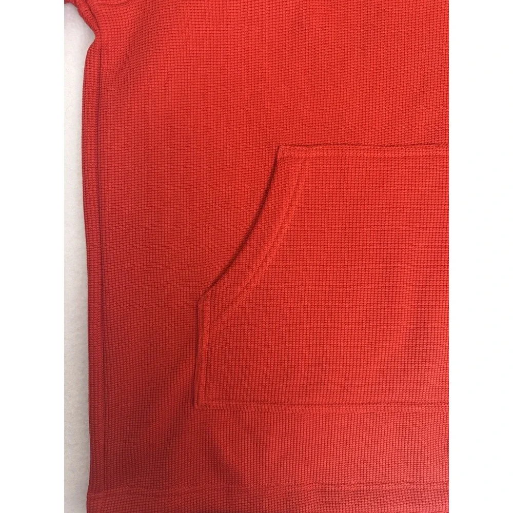 Spyder Men's 1/4 Zip Waffle Knit Hoodie Red/Black Performance Pullover Large NWT